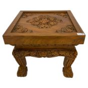 Indonisian carved hardwood table