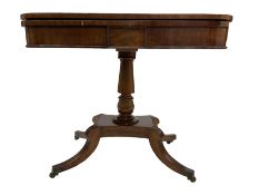 Early 19th century mahogany card table