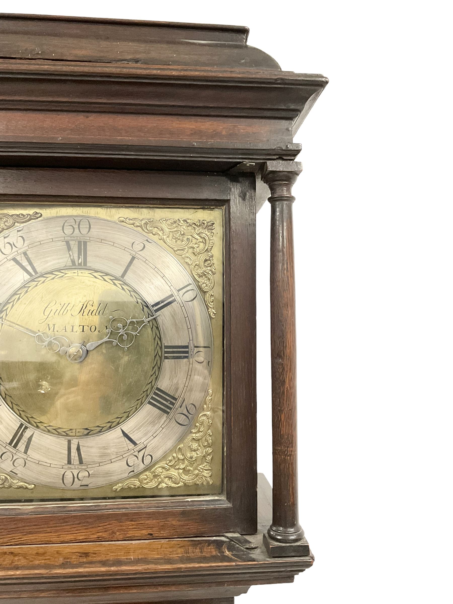 Gilbert Kidd of Malton - 30-hour 18th-century oak-cased longcase clock - Image 5 of 5