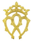 9ct gold luckenbooth brooch
