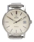 Omega Geneve gentleman's stainless steel automatic presentation wristwatch