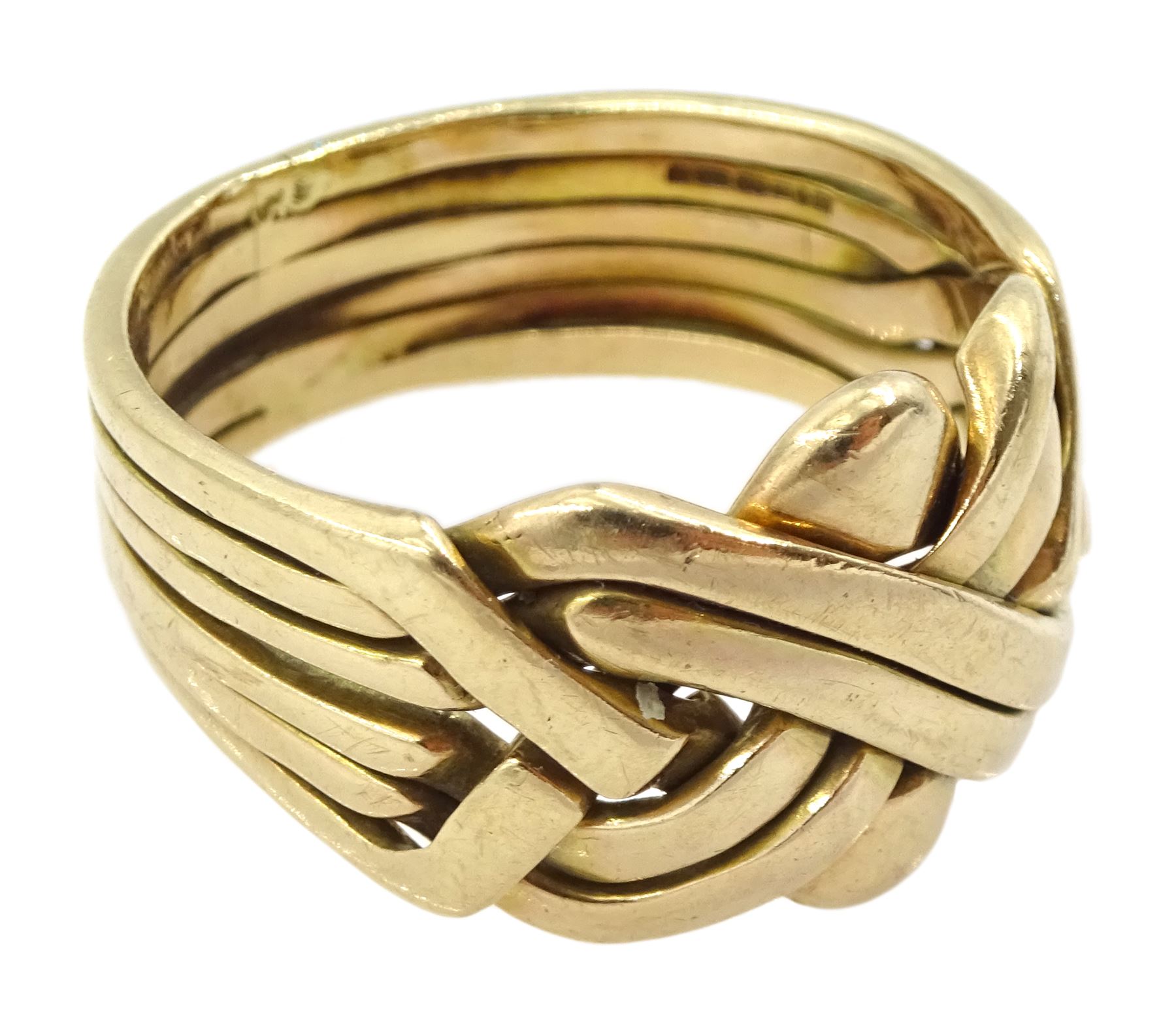 9ct gold puzzle ring - Image 3 of 4