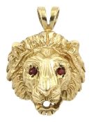 9ct gold lion pendant