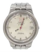 Omega Geneve Electronic f 300 Hz gentleman's stainless steel quartz wristwatch
