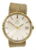 Omega gentleman's 9ct gold manual wind wristwatch