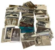 Collection of mainly early 20th century vintage postcards and greeting cards including Coal Mining