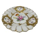 20th century Meissen relief decorated plate