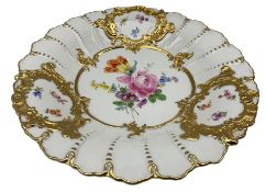 20th century Meissen relief decorated plate