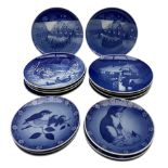 Quantity of Royal Copenhagen Christmas plates together with others from the Mothers Day collection (