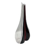 Reidel 'Black Tie Smile' decanter with red and black H35cm