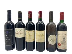 Six bottles of wine to include two bottles of Chateau Branaire Ducru