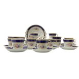 Late Victorian tea ware comprising eleven cups