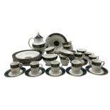 Royal Doulton 'Carlyle' pattern table ware comprising eight coffee cans and saucers