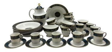 Royal Doulton 'Carlyle' pattern table ware comprising eight coffee cans and saucers