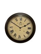 Elliot - 20th century single fusee 8-day wall clock