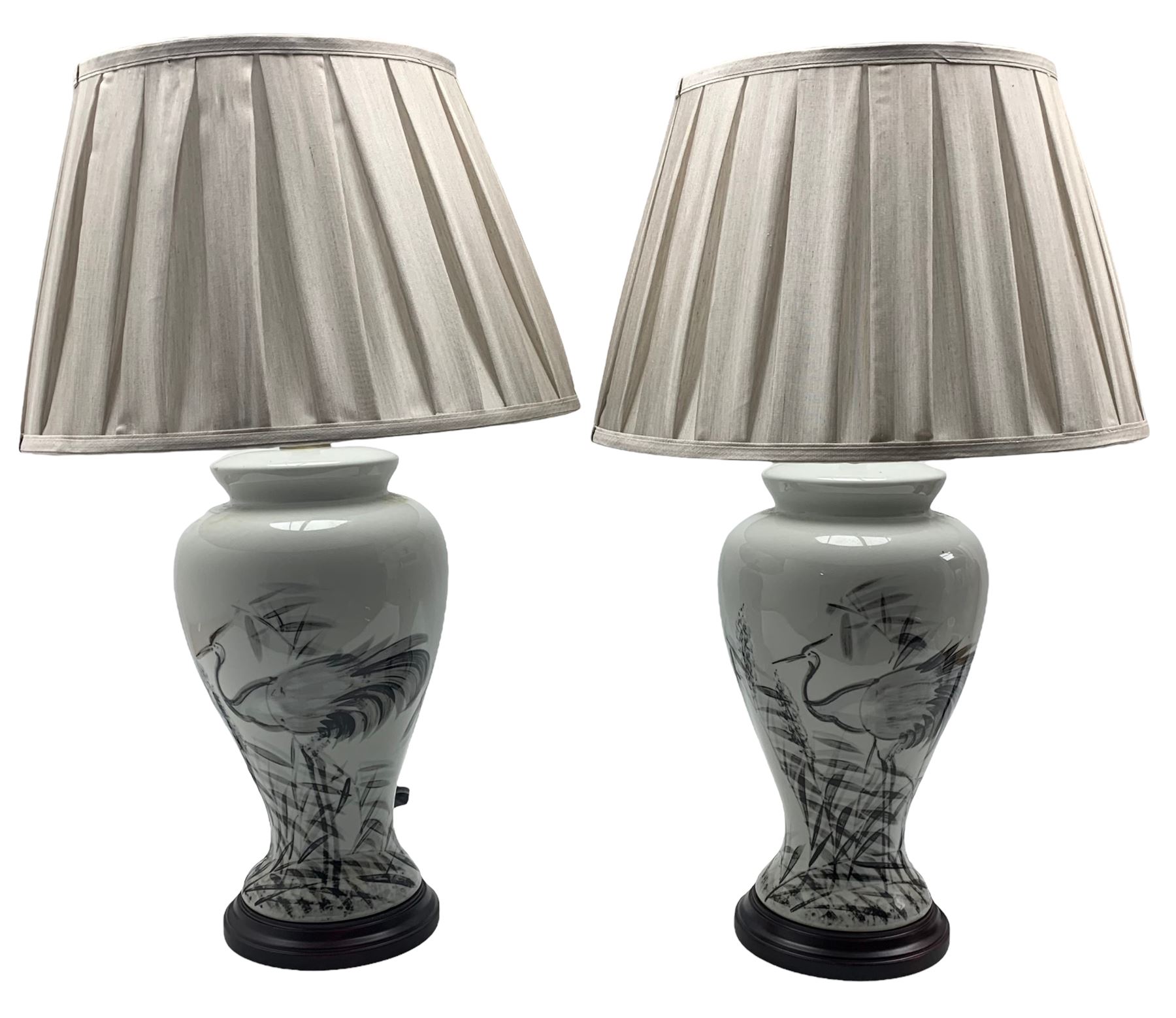 Pair of Chinese table lamps