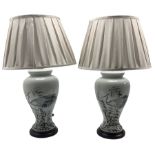 Pair of Chinese table lamps