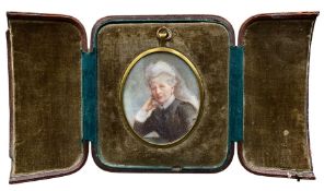 Early 20th century cased miniature portrait