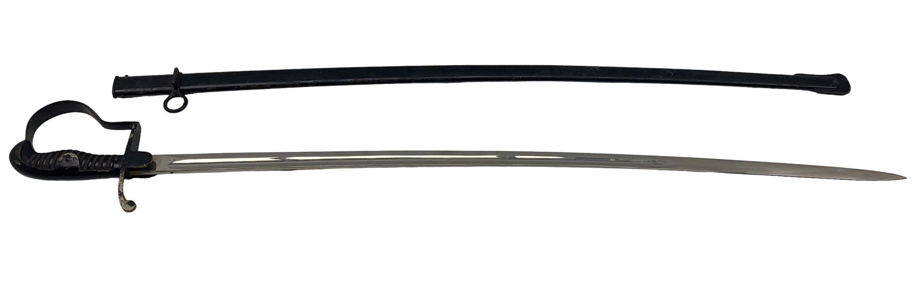 German sword with single edge blade inscribed Carl Eickhorn
