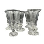 Matched set of seven Georgian jelly glasses