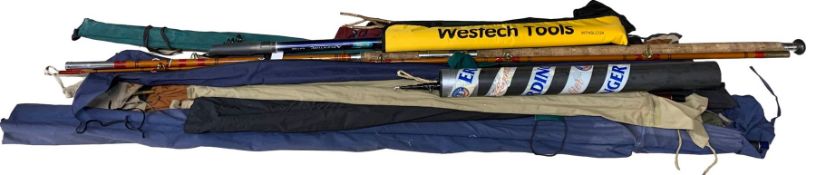 Fishing rods including Mitchell adventure surf T-390 telescopic