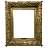19th century heavy gilt stepped exhibition frame