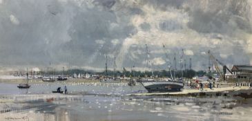 Robert King (British 1936-): 'Woodbridge After Rain'