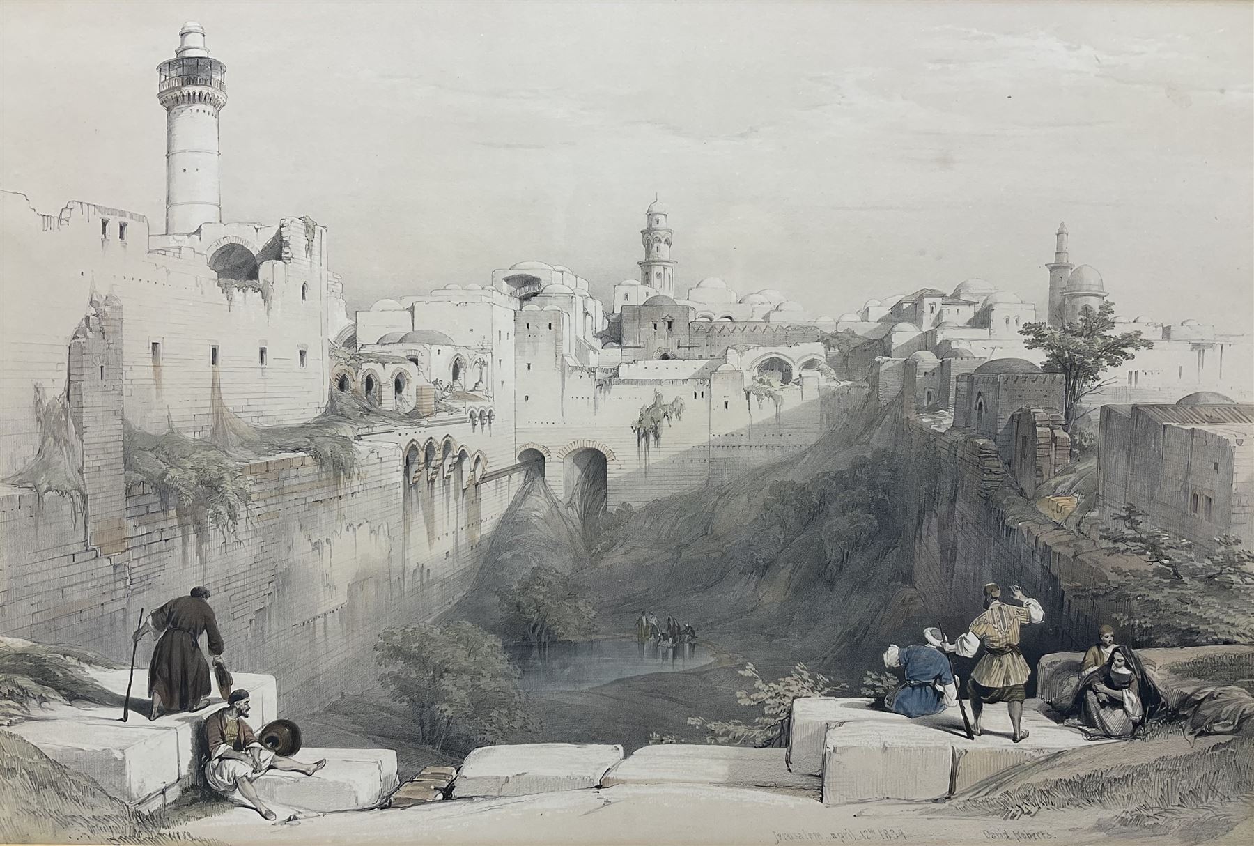 David Roberts (Scottish 1796-1864): Pool of Bethesda 'Jerusalem'