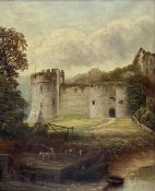 Henry Harris (British 1852-1926): Chepstow Castle - Wye Valley Wales