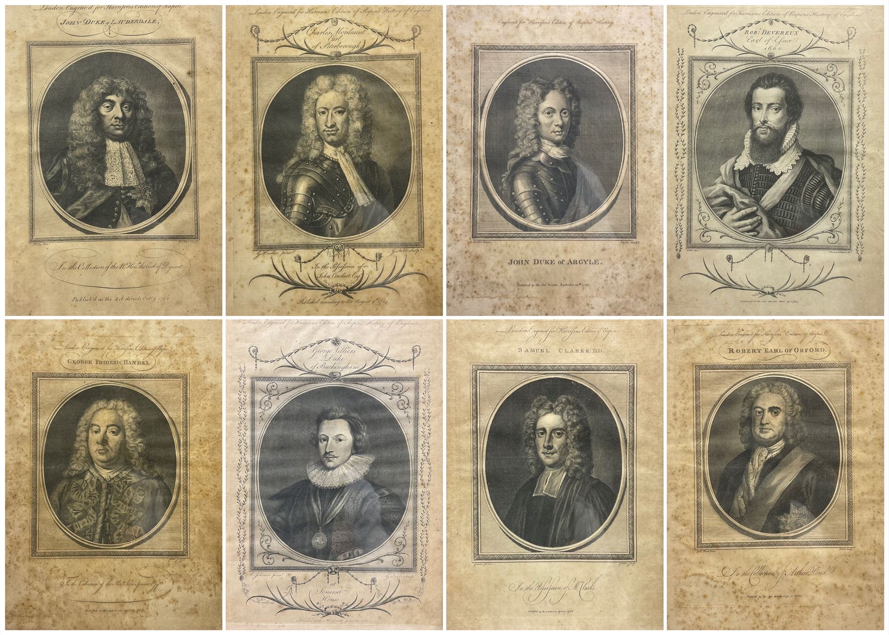 Large collection 17th & 18th century engravings of portraits of English Kings & Queens and other not - Image 3 of 4