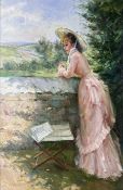 D Andrew (British 20th century): Waiting For Her Beau