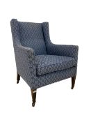 Edwardian wingback armchair