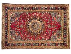 Persian fuschia ground rug