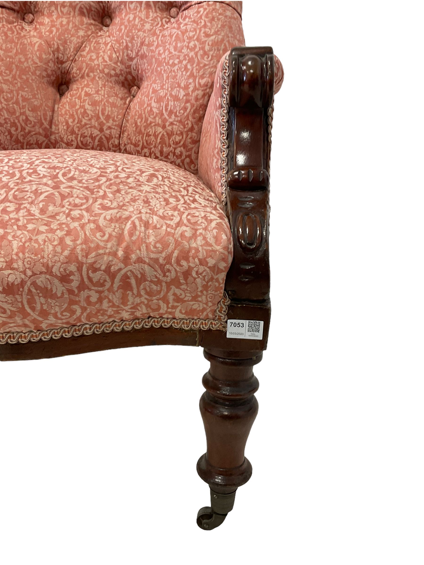 19th century mahogany armchair - Image 6 of 6