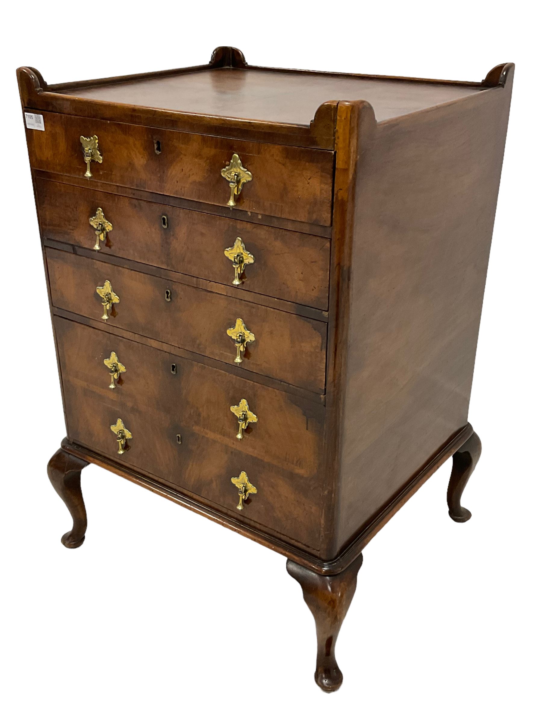 George III design walnut chest