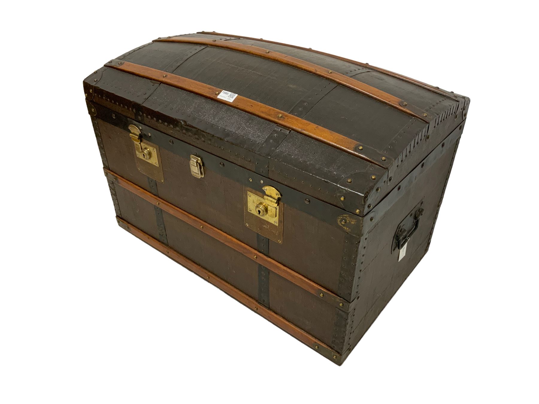 Early 20th century travelling trunk - Image 2 of 3