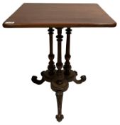 Regency design mahogany occasional table