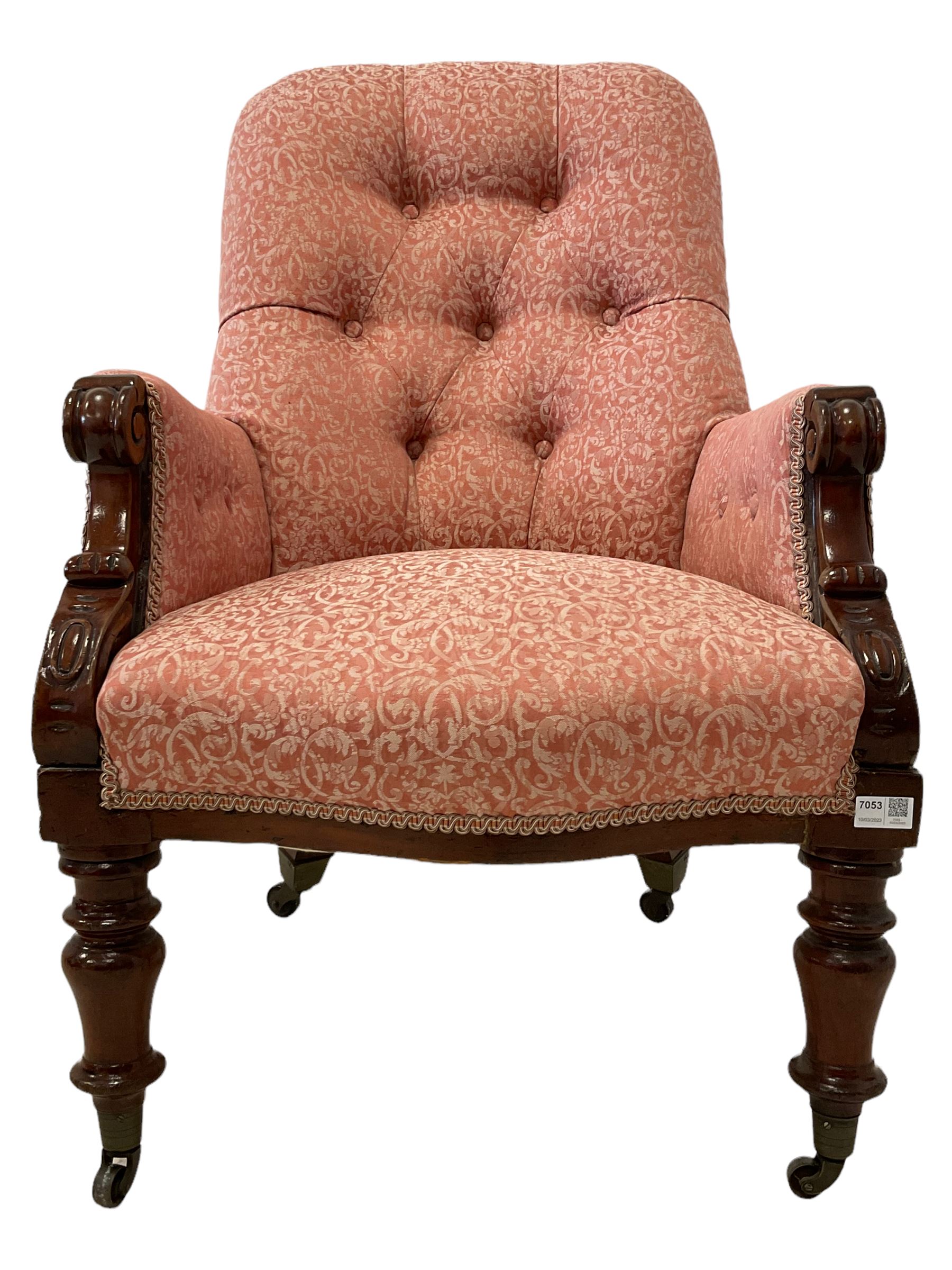 19th century mahogany armchair