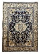 Persian nain ivory ground rug