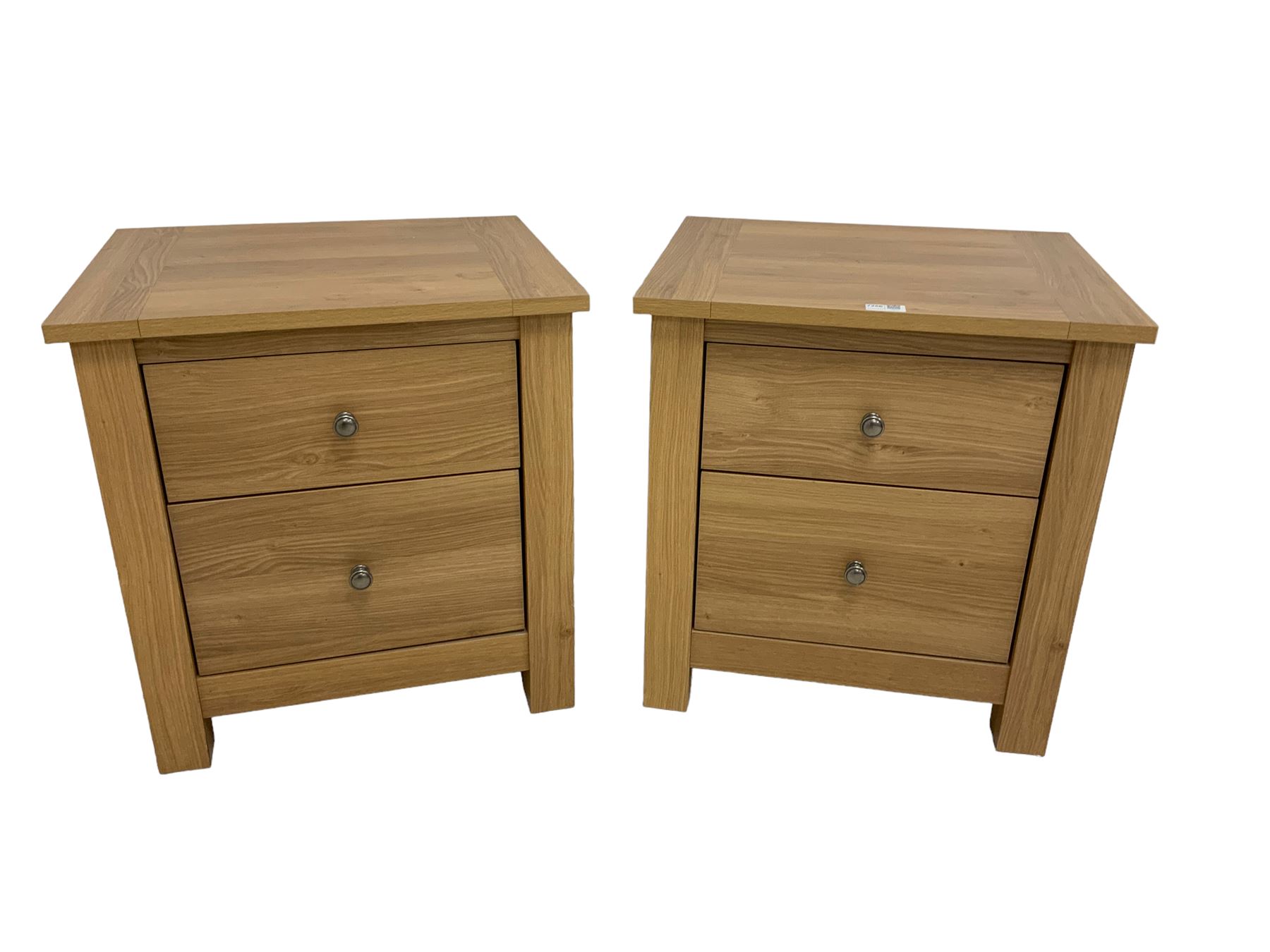 Pair rectangular bedside chests - Image 2 of 4