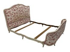 French style cream finish 4' 6'' double bedstead