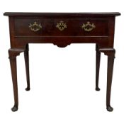 George III mahogany lowboy