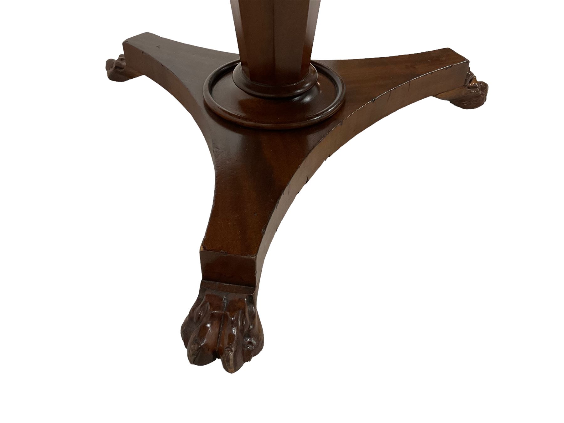 19th century mahogany circular centre table - Image 3 of 3