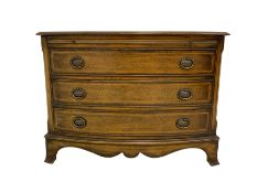 Georgian style mahogany bow front chest