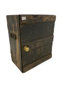 Early to mid-19th century painted pine campaign cupboard