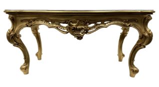 Italian Rococo style gilt coffee table