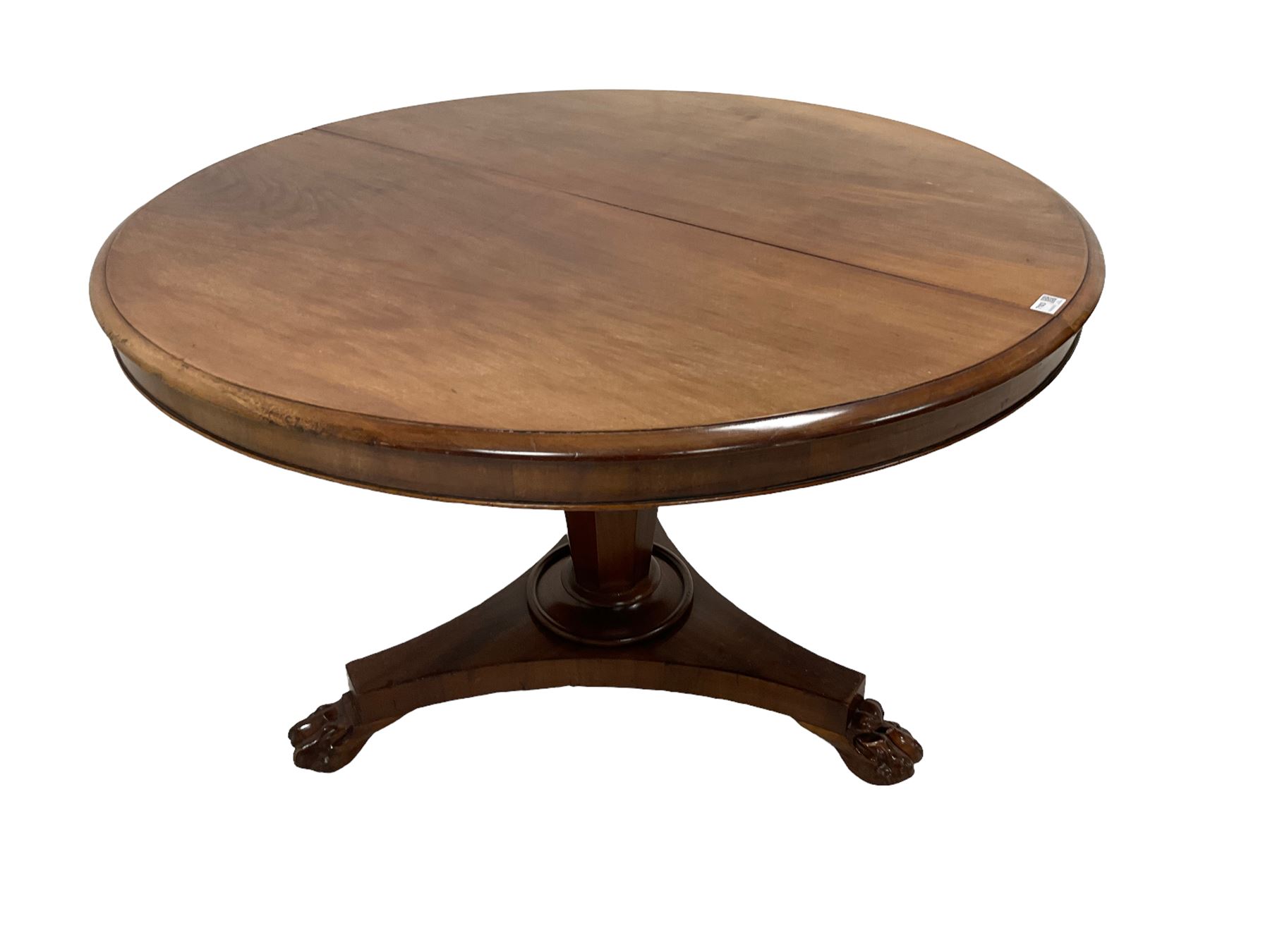 19th century mahogany circular centre table - Image 2 of 3