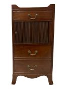 George III mahogany night-cabinet commode