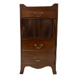 George III mahogany night-cabinet commode