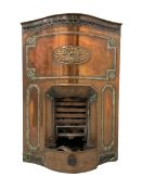 Early 20th century Adams design copper freestanding fireplace